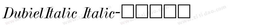 DubielItalic Italic字体转换